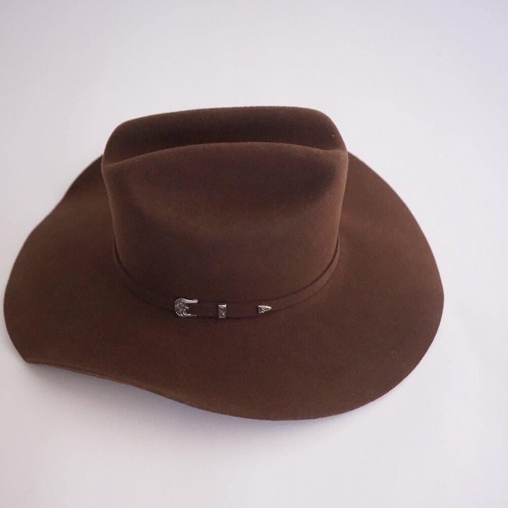 Men's Classic Brown Felt Western Hat